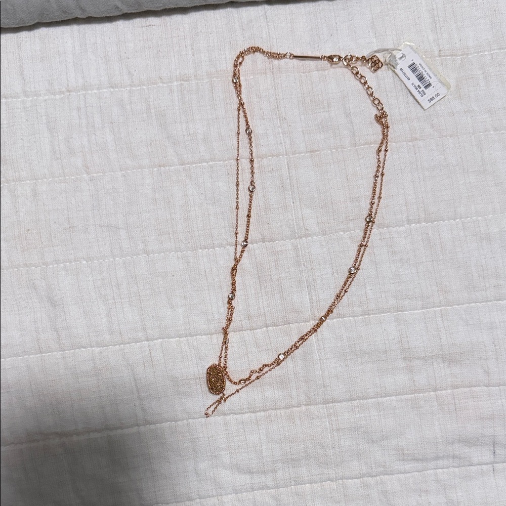 Kendra Scott Rose Gold Necklace